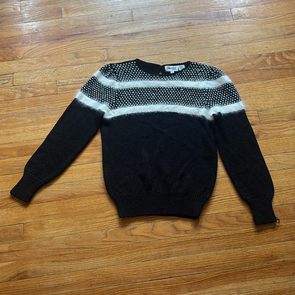 Vintage Alexandria Petites Striped Sweater
